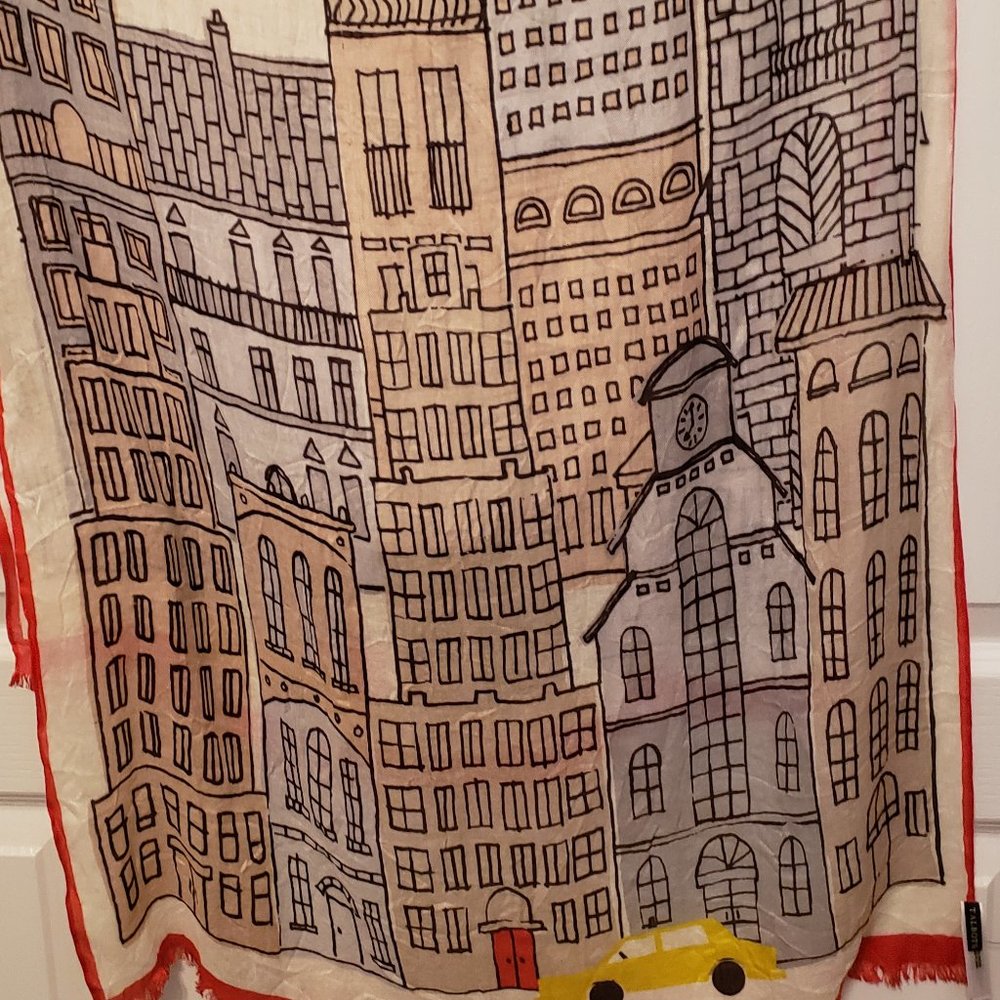 Talbots "I love NY" theme scarf